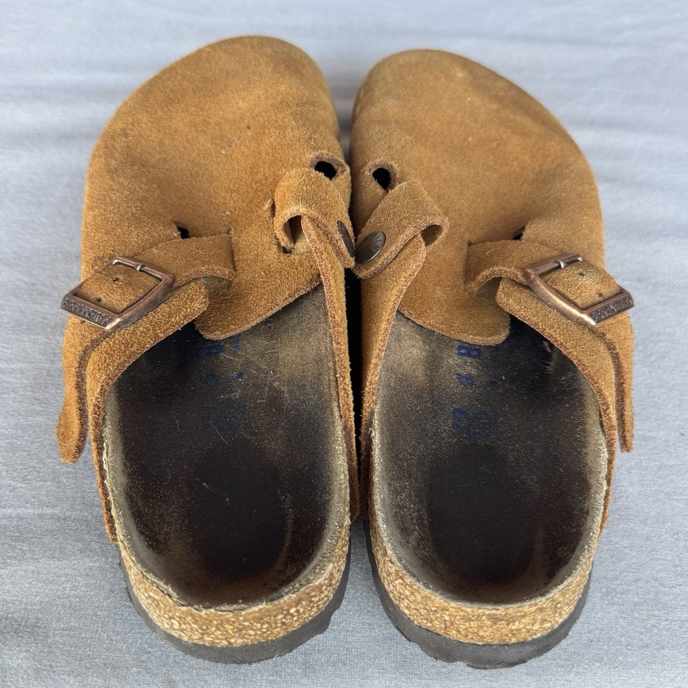 Size 39/W8/M6 - Birkenstock Boston SFB Unisex Suede Leather Clog Sandals - Picture 8 of 8